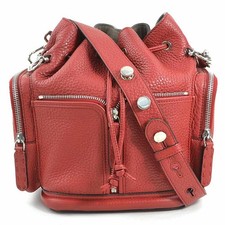 Borsa a tracolla originale FENDI Mon Tresor in pelle bordeaux/sivertone - e60...