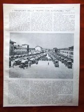 Articoli del 1917 WW1 Automobili Fiat Pubblicità Sardi Trolli Selvatico Drisaldi