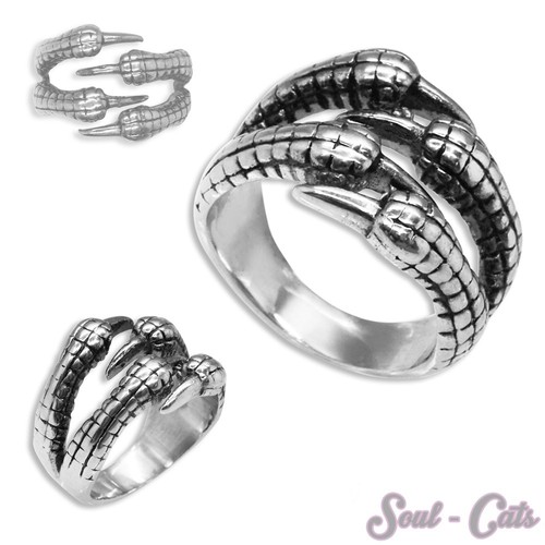 Acciaio anello biker - acciaio,