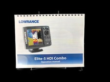 Lowrance Navico Elite 5 HDI Combo Fish Finder Operator Manual Instructions