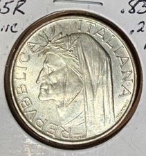 1965R Italia 500 Lire Dante