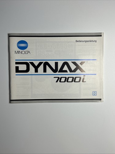Minolta dynax 7000i manuale - manuale, di