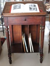 Leggio o scrivinpiedi in legno di pioppo epoca  '800