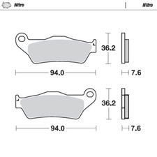Moto master front brake pads - moto,