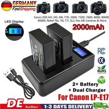 2x 2000mAh LP-E17 per Canon