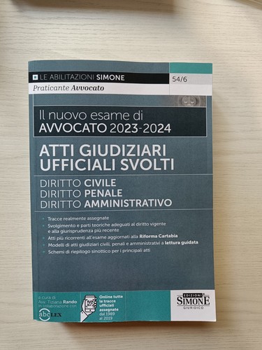 Libro esame avvocato - libro,
