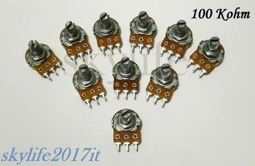 10pz potenziometro 100k - potenziometro,