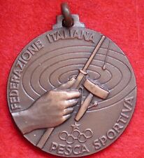 MEDAGLIA FEDERAZIONE PESCA SPORTIVA CAMPIONATO ITALIANO DI LANCIO TORINO 1967 #2