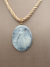 Collana donna cammeo pendente