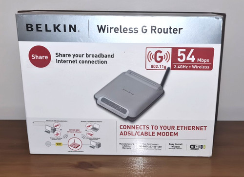 Belkin router wireless 54 - g,