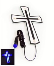 INSEGNA LED CROCE DESIGN 3D