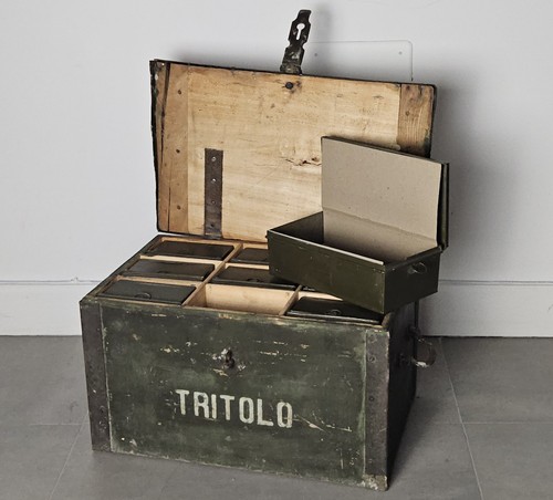 Cassa legno esercito - in,