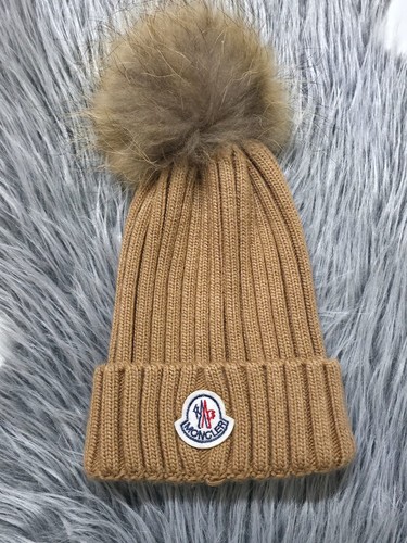 Cappello moncler marrone con - moncler,