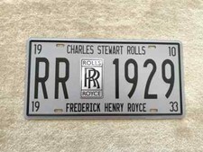 Rolls Royce US Targa Alluminio