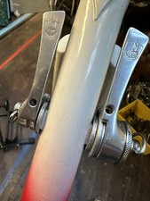 Vintage Campagnolo C Record Syncro Silver Downtube Friction Shifte