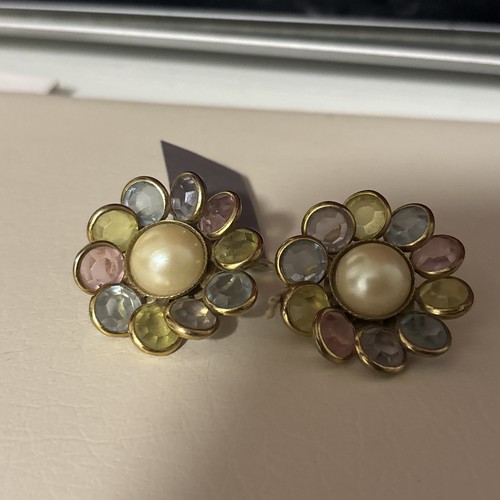 Orecchini vintage avon perla - orecchini,