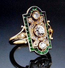 EDWARDIAN AGE RING IN 18 KT