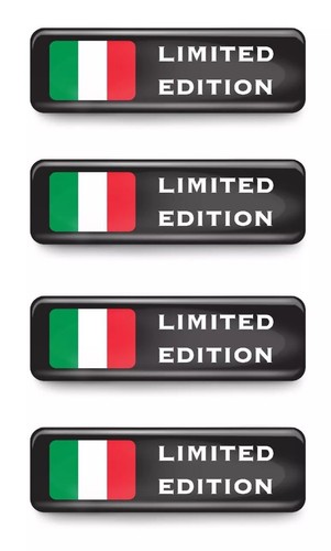 Adesivi gel auto italia - 4x, 3d