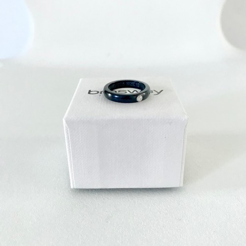 Brosway black ring rhinestone - black,