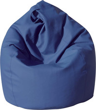 Dea Poltrona a Sacco, Finta Pelle, Blu, 70 X 110 Cm