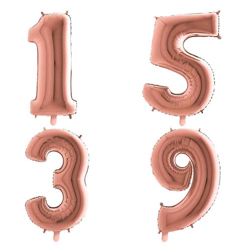 Palloncini mylar numeri rosa - palloncini,
