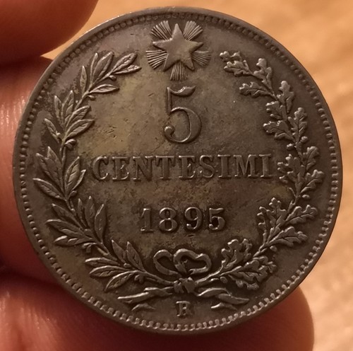 Moneta centesimi 1895 - 5,