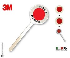 Paletta Segnaletica Ambo le Parti Rosse Scorta Tecnica 3M Omologata NSD-11228