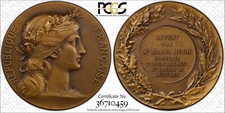 Matte Bronze France Medal PCGS