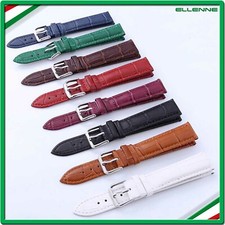 ✅CINTURINO VERA PELLE OROLOGIO UNIVERSALE UOMO DONNA 12 14 16 18 20 22 24MM✅  