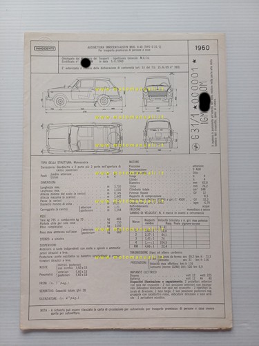 Innocenti austin 1960 - innocenti,