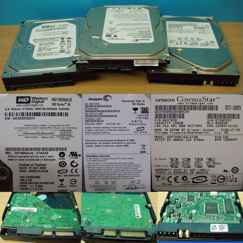 160gb seagate hitachi - 160gb,