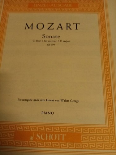 Mozart sonate dur - -,
