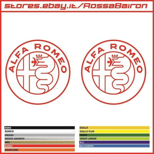 Kit adesivi alfa romeo logo - alfa,