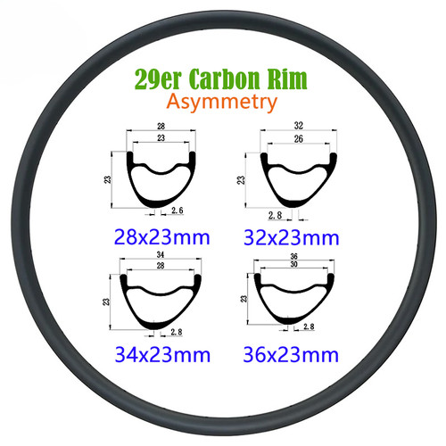 Cerchio carbonio bici - mtb, 29er