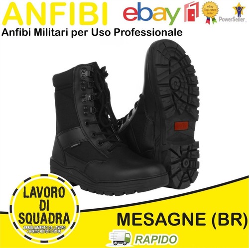 Anfibi stivali militari neri - anfibi,