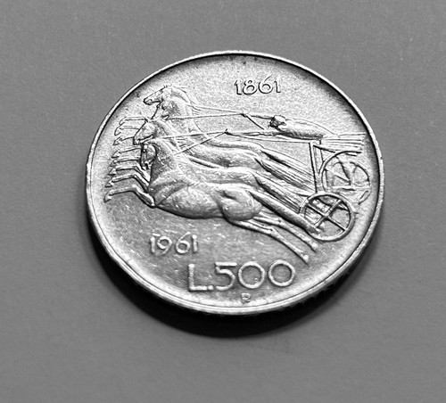 Moneta argento 500 lire - argento,