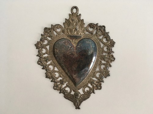 Voto cuore sacro metallo - voto, in