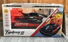 Typhoon II 2 Hovercraft Tyco RC 9.6V Turbo W Telecomando Scatola Originale LEGGI