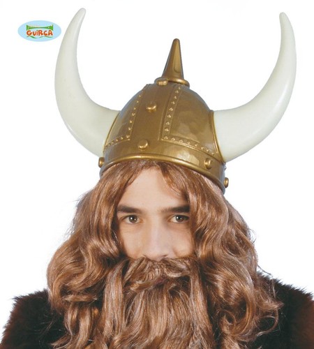 Casco vikingo con corna e - con,