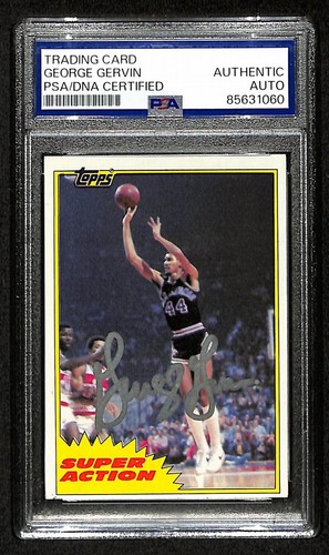 George gervin hof - gervin, signed/auto