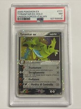 Pokemon TCG PSA 7 TYRANITAR EX 111/115 Forze Segrete - 2005 ITA ITALIANO
