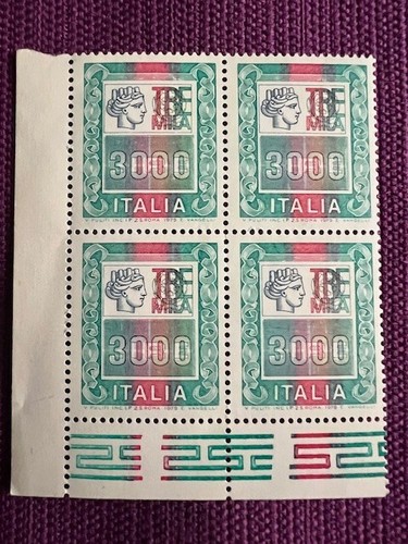 Italia 1979 quartina - quartina, alti