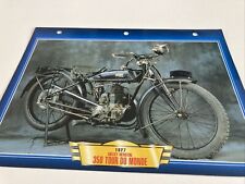 Gillet Herstal 350 World 1927 Scheda Porta Carte Motocicletta Passion Collezione