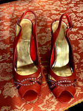 SANDALI ROSSI CON CRISTALLI