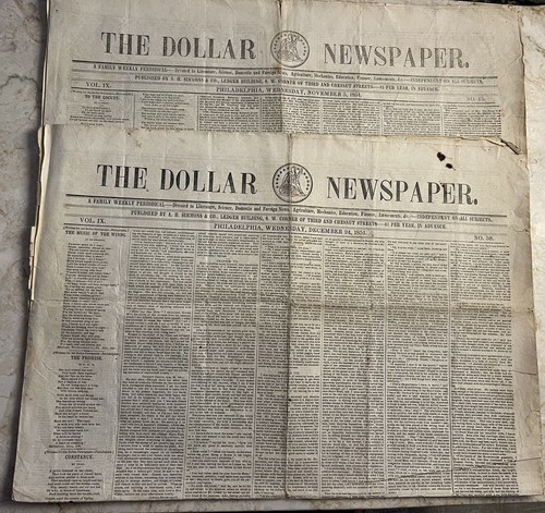 The dollar newspapers 1851 - newspapers, set