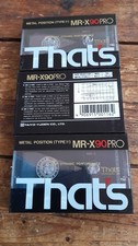 3 (TRE) x That's MR-X90 PRO, audiocassetta vuota posizione metallo, nuova e sigillata