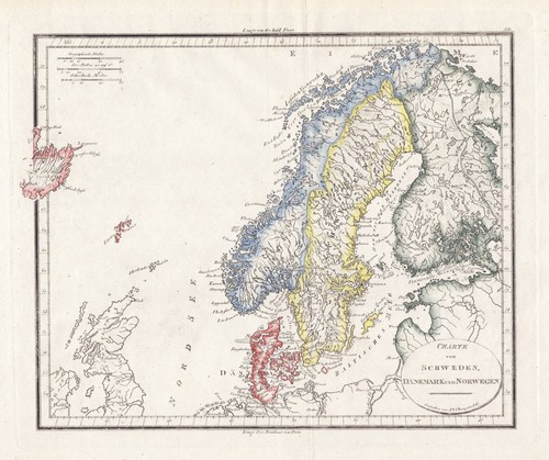 Mappa scandinavia norvegia - mappa,