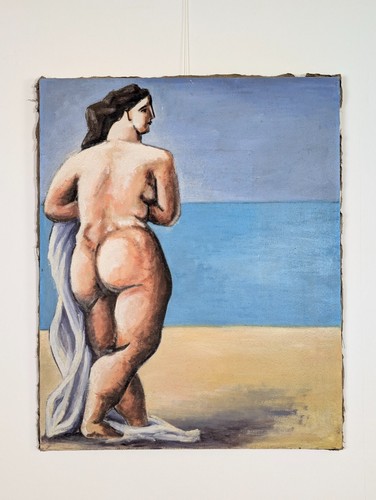 Olio arte moderna - moderna, grande