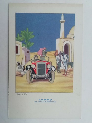 Cartolina pubblicitaria lampo - cartolina,
