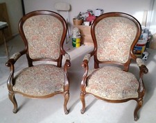 coppia di poltrone stile luigi filippo